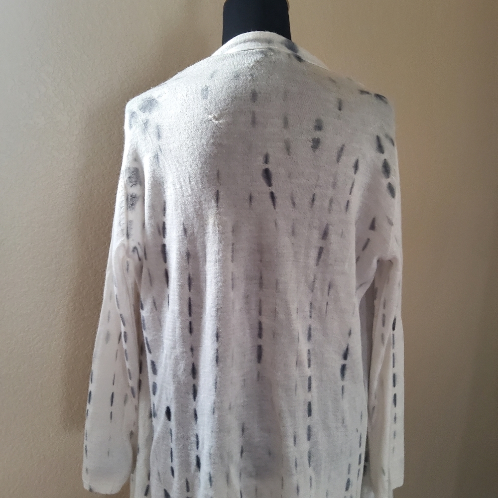 Eileen Fisher Alpaca Silk Drape Tie Die Cardigan Size L - Picture 11 of 14
